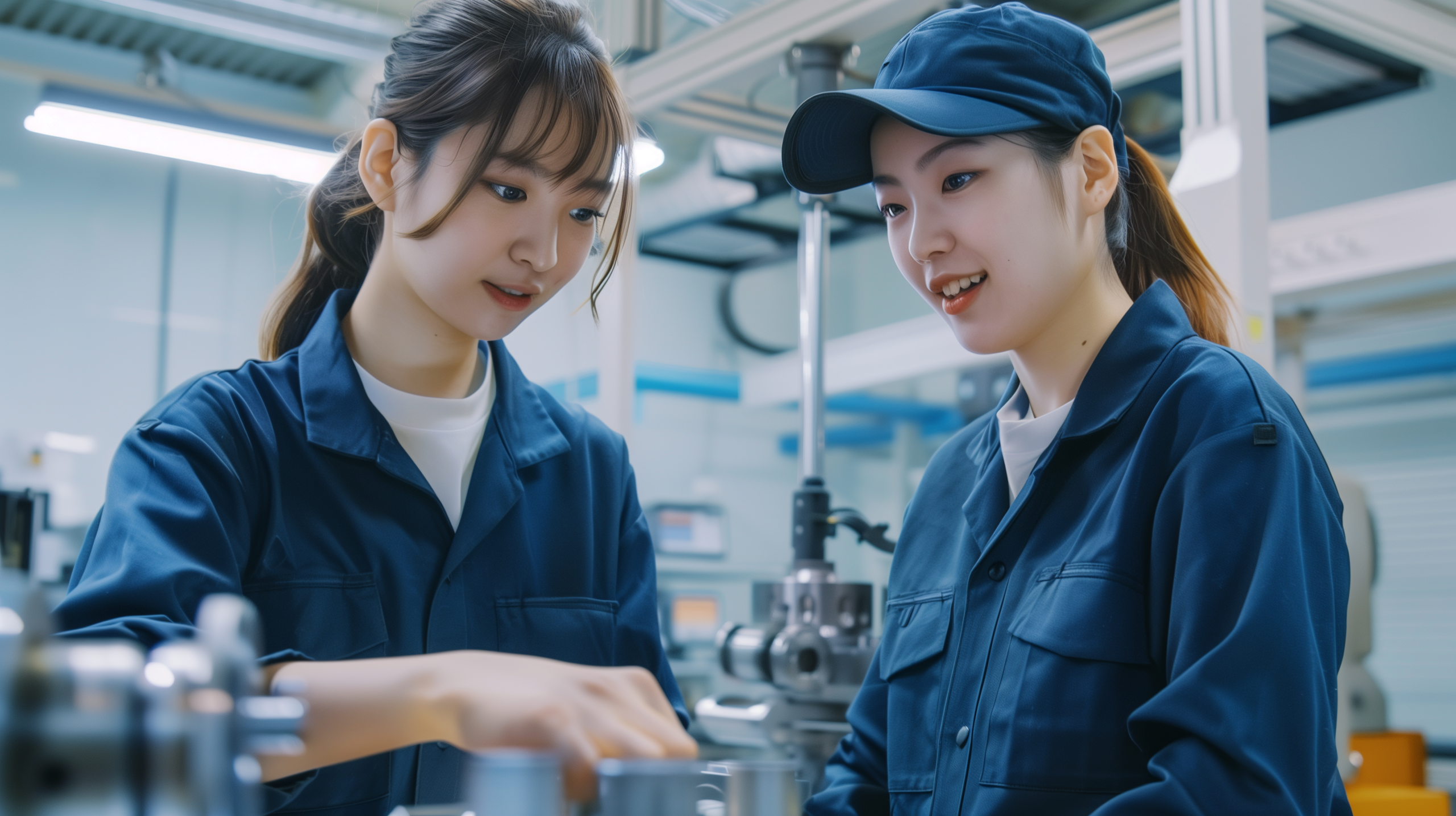 工場の朝・加工現場