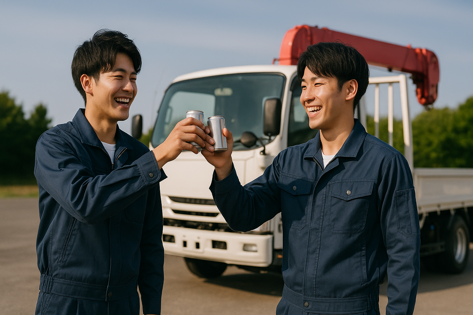 トラックとスタッフ